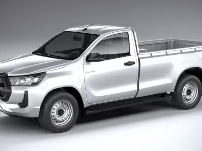 Toyota Hilux Regular Cab 2021 3D model