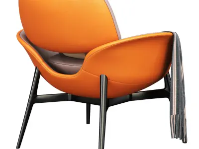 Contemporary armchair MARTHA 3d model Low-poly 3D model