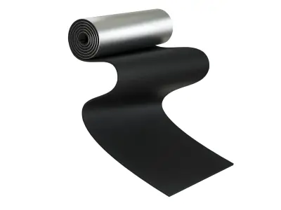 Realistic Aluminum Foil Car Sun Shade 6-Piece Set 3D model