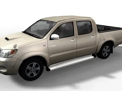 3d model Toyota Hylux VIGO Dcab full option  3D model