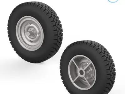 Vehicle wheels 1-32 3D print model