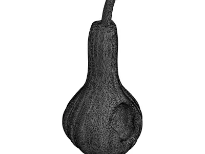 Carved Gourd Home Decor Ornament Low-poly 3D model