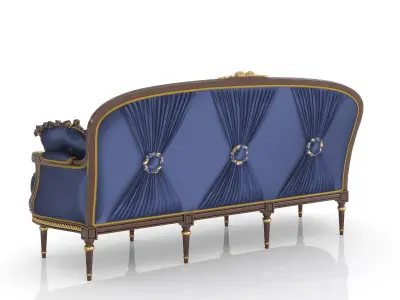 Refined venetian sofa by Modenese 3D model