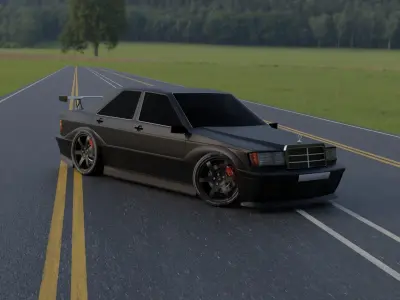 Benz 190 E sport 3D model