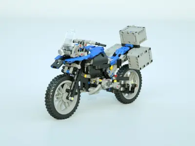 LEGO motorcycle 3D model