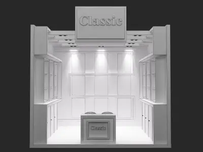 Booth Exhibition Stand a547b 3D model