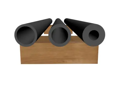 1in Pipe 3D model