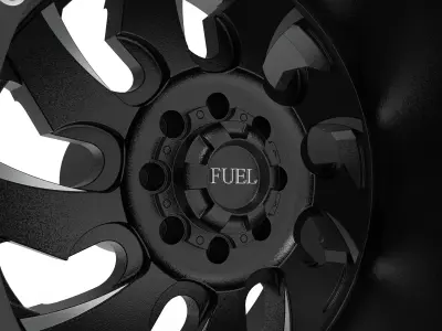 fuel off road REAR CLEAVER wheel 3d print model 3D print model