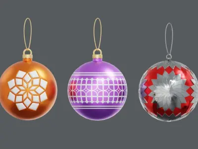 Christmas Ornaments 3D model