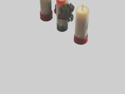 Christmas Candles model 3D model