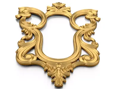 carved frame mirror cnc and 3d printing03 3D print model