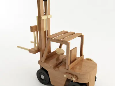 Toy Forklift 3D model