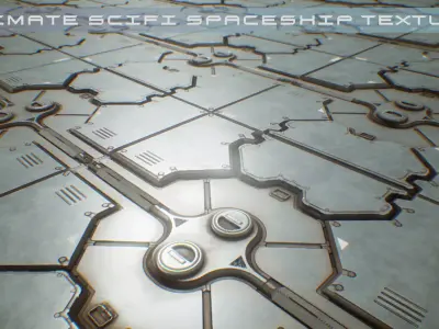 PBR Sci-Fi Spaceship Texture 19 FREE SAMPLE Free low-poly 3D model