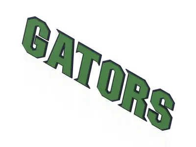 gators florida logo Free 3D model