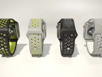 Apple watch Nike plus Free 3D model