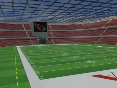 Arizona Cardinals - State Farm Stadium Low-poly 3D model