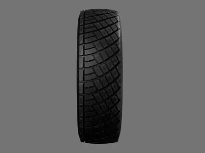 Generic low poly tyre Low-poly 3D model