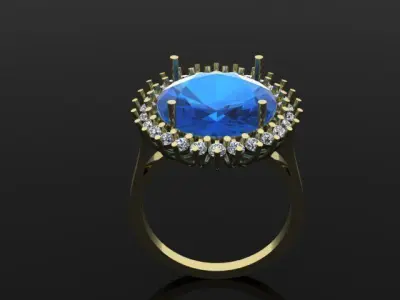 Jewelry Ring 3D print model 18