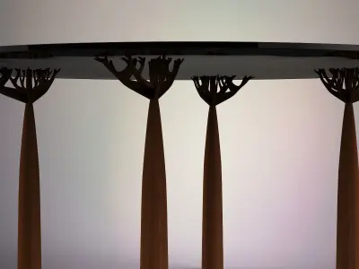 Glass table 3D model