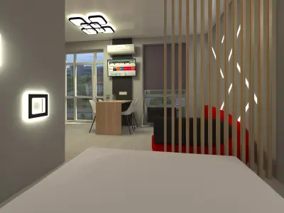 Flat Interior design 3D model