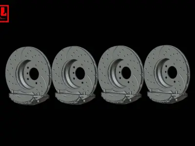 AMG disc brakes 3D print model