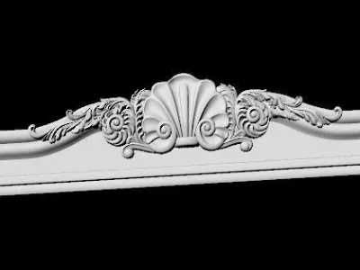 Central decor ornament for furniture 3D model 902
