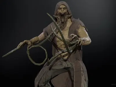 UrbanZombie3 for pack Low-poly 3D model