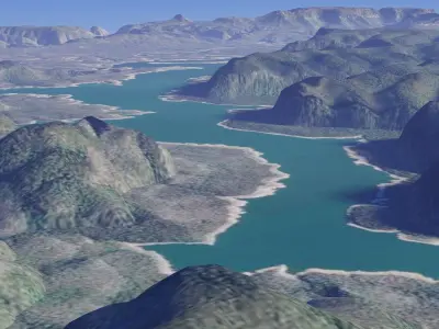 Mountains - Jamison Valley 3D model