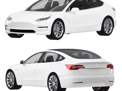 Tesla Model 3 3D model 2