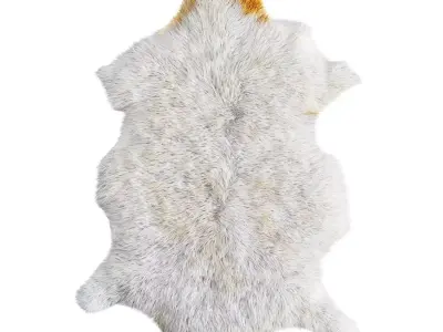 Bedside soft rug 3D model
