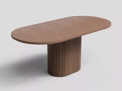 Modern Oval Dining Table 3D model