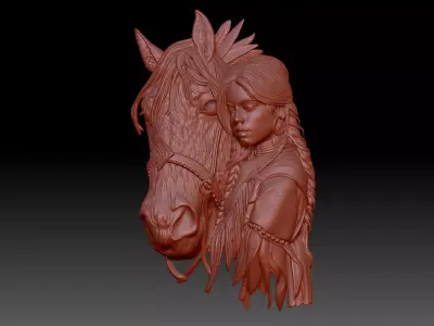Horse 3D print model