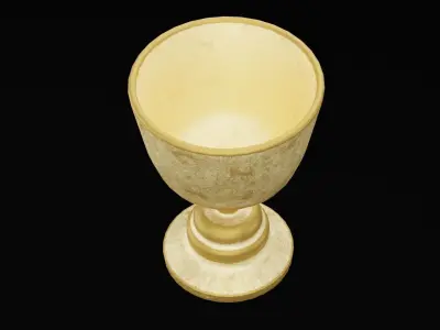 Golden Chalice Low-poly 3D model