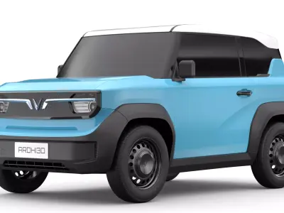 Vinfast VF3 2025 Low-poly 3D model