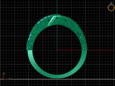 Two Head Women Ring 3DM Womens Ring 3d models 3D print model 3D print model 9