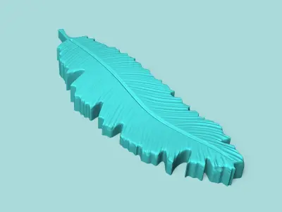 Tropical Leaf - Silicone Mold Maker - Template 3D print model