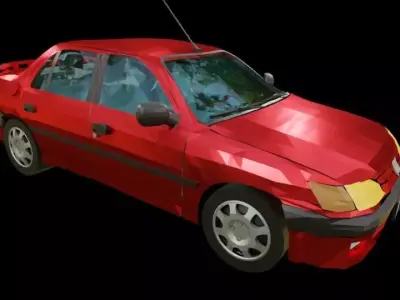 3D LOW POLY development handmade CAR by Ing Karl ArtStudio  Low-poly 3D model