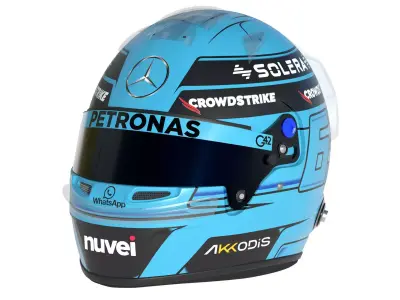 F1 George Russel Helmet 2024 3D model