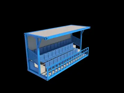 Container Grandstand 3D model