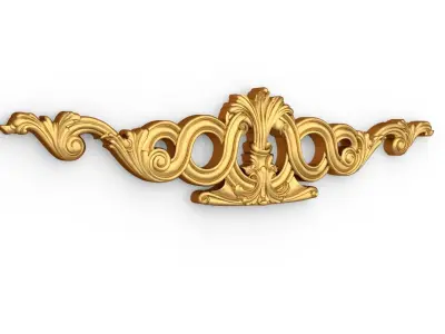 Classic carved decor ornament 403  3D model