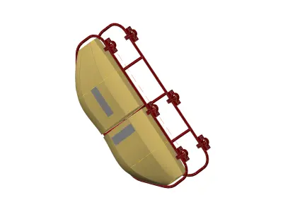 Carrier for recumbent trike attach seat - Portbagaj pentru tr... Free 3D model