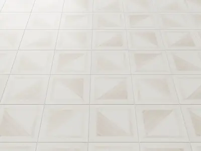 GeoMarble Lados Thassos Sabbia Polished Marble Mosaic 3D model