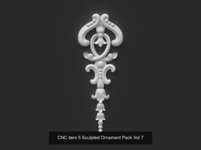 CNC Sculpted Ornament Pack VOL 7 3D Model Collection