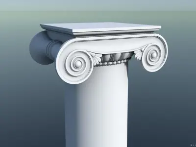 IONIC COLUMN Low-poly 3D model purchase