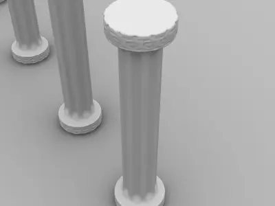 Stylized Greek Pillar 3D model