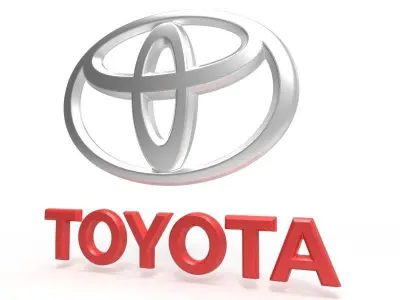 Toyota Logo 3D 3D model