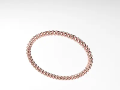 Clash  Bracelet Diamonds 166mm 16 size 3D print model