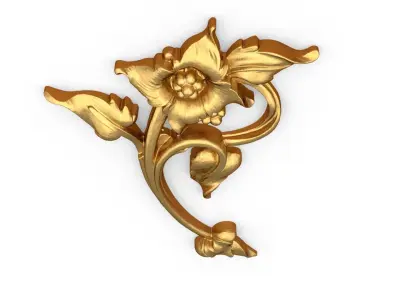 Classic carved decor ornament 499  3D print model