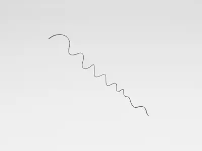 Ribbon v1 010 Low-poly 3D model