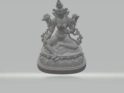 Green Tara Avalokitesvara Bodhisattva 3D print model